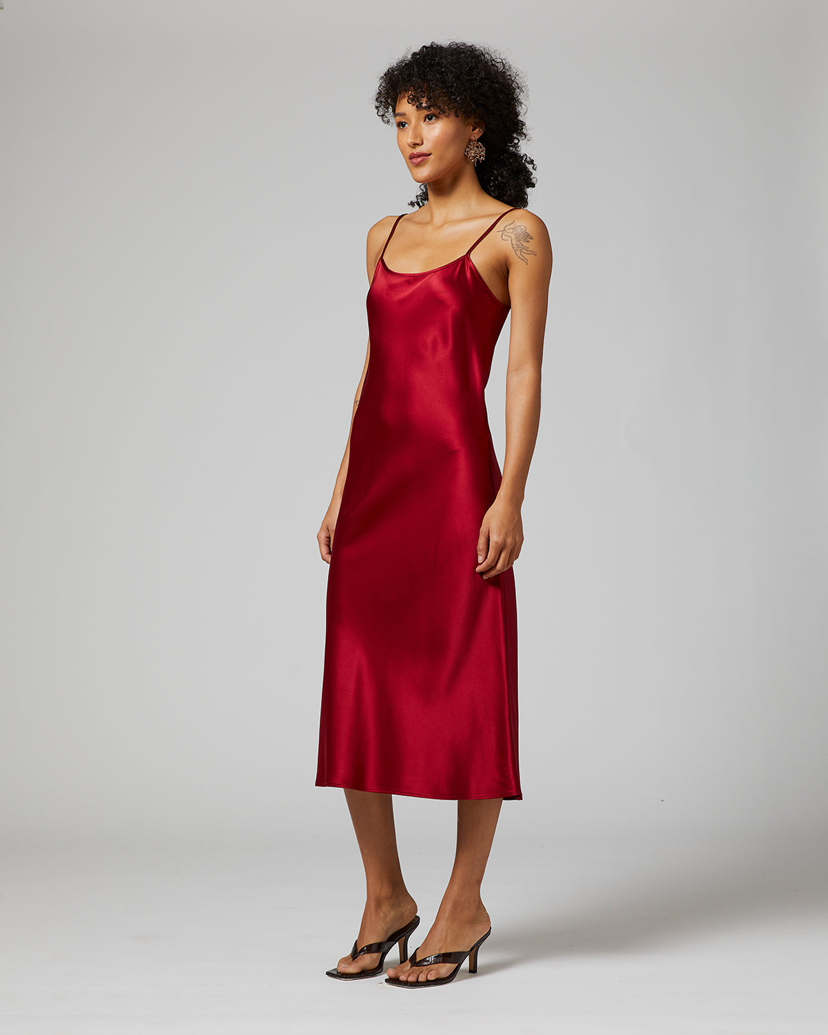 Midi Slip Dress 100% Silk