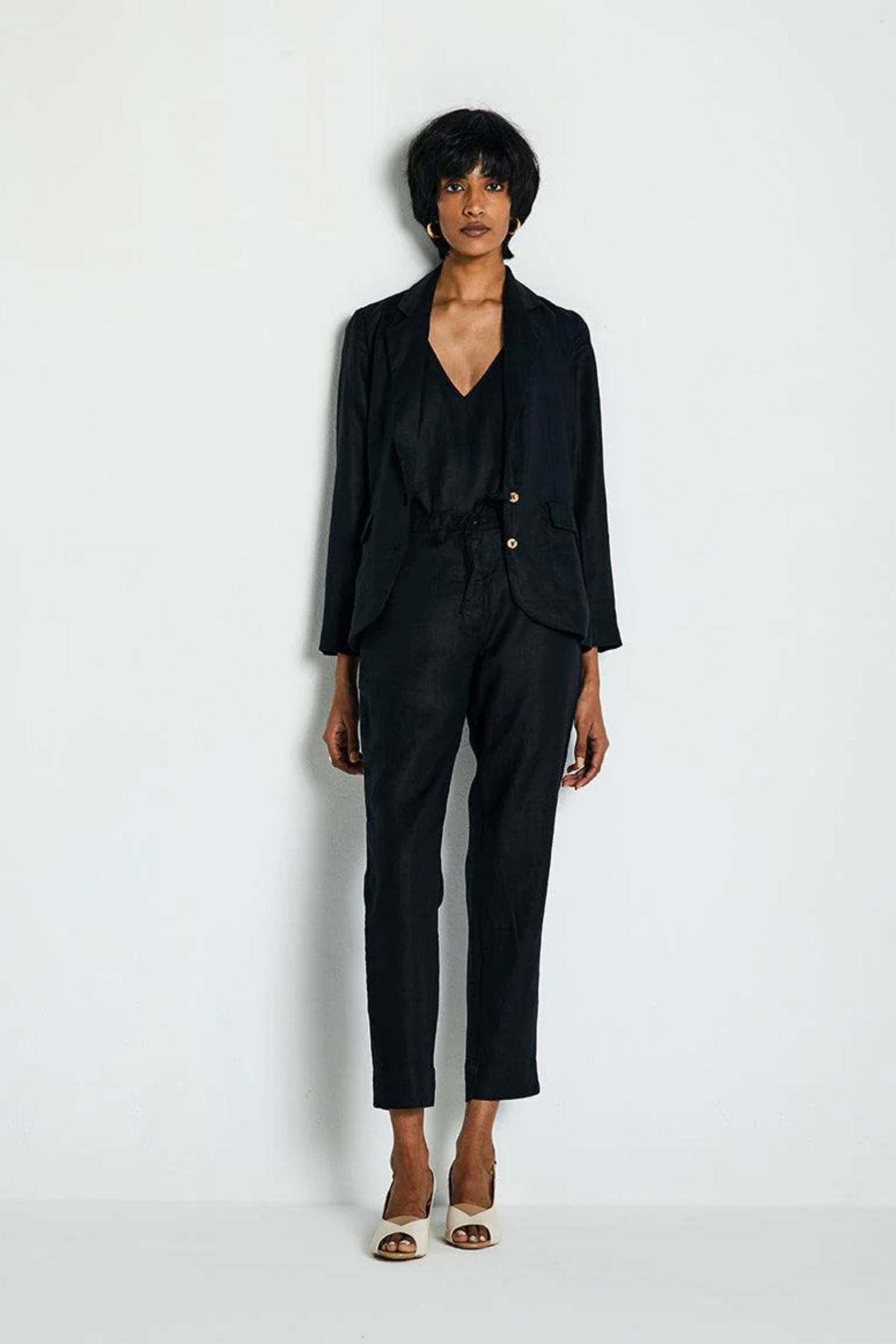 100% Hemp Three Piece Set in Black