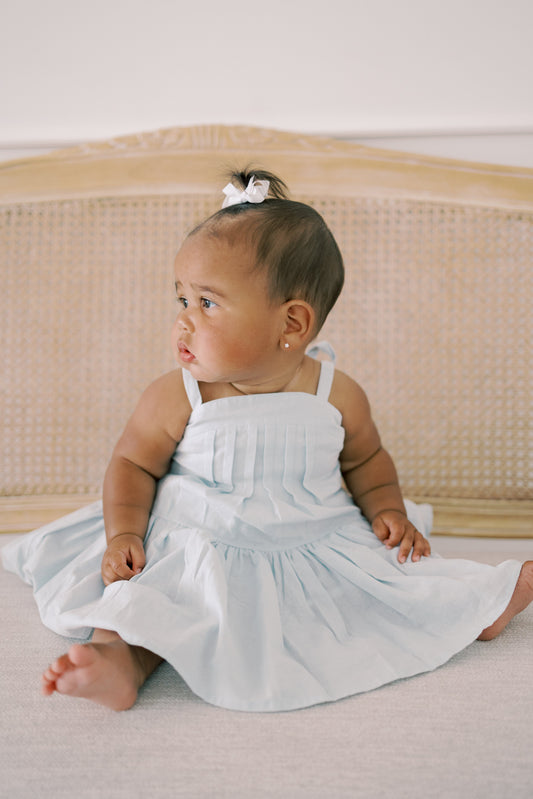 Hikari Pintuck Dress 100% Organic Cotton