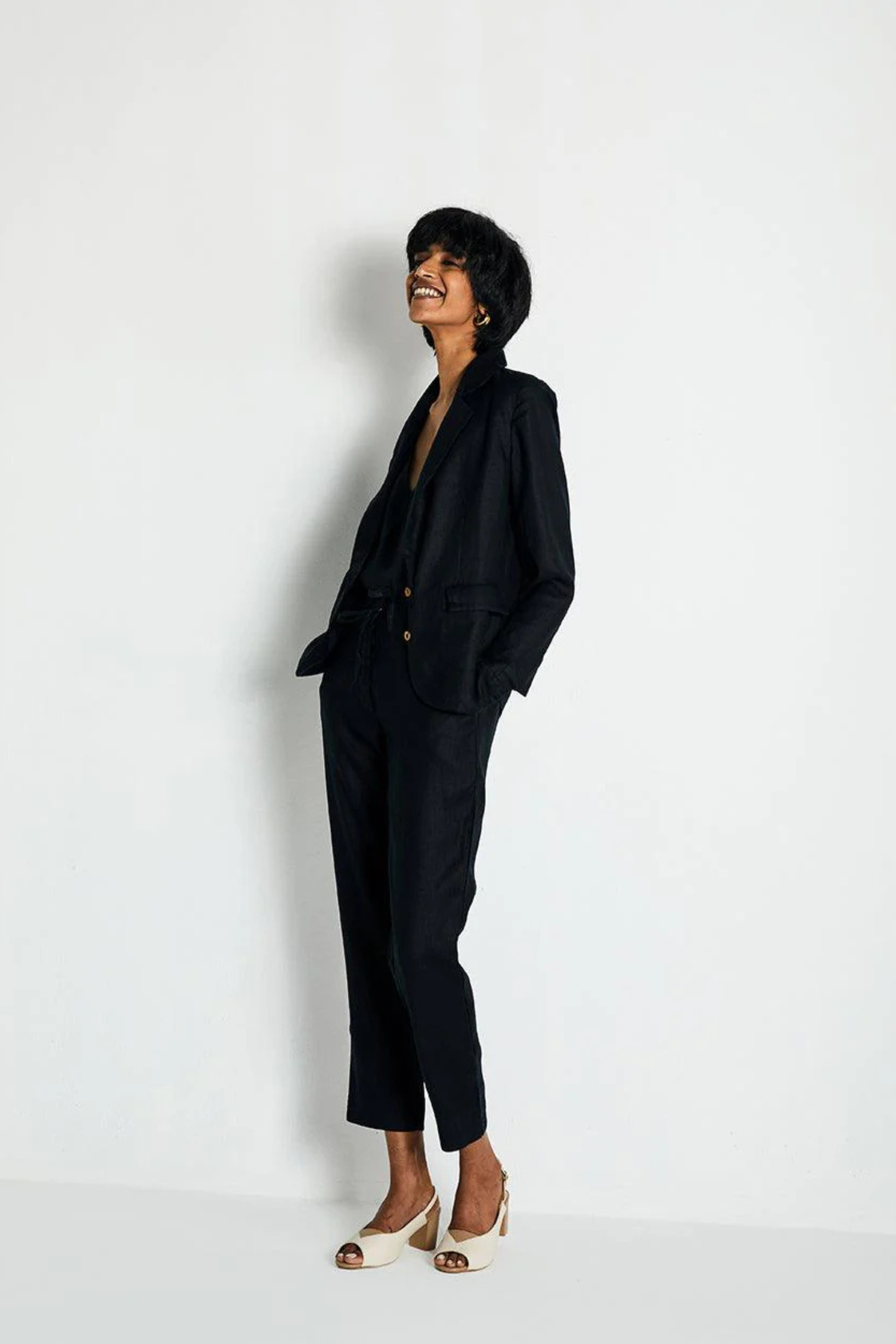 100% Hemp Three Piece Set in Black