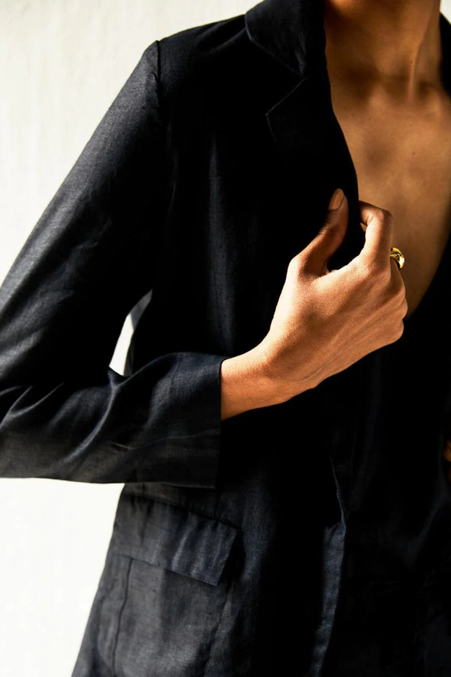 100% Hemp Three Piece Set in Black