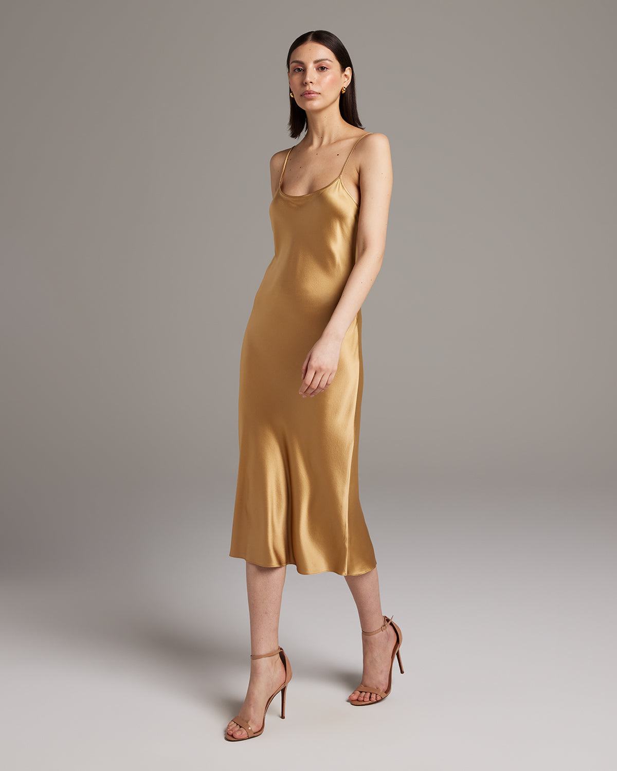 Midi Slip Dress 100% Silk