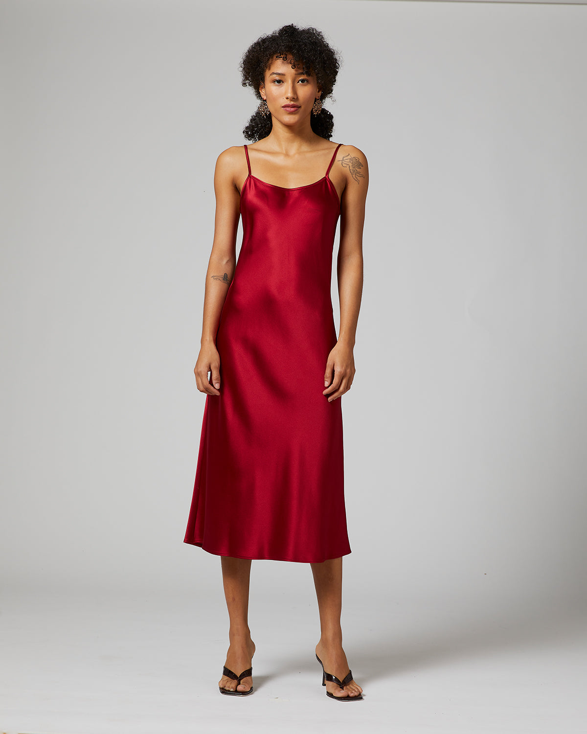 Midi Slip Dress 100% Silk