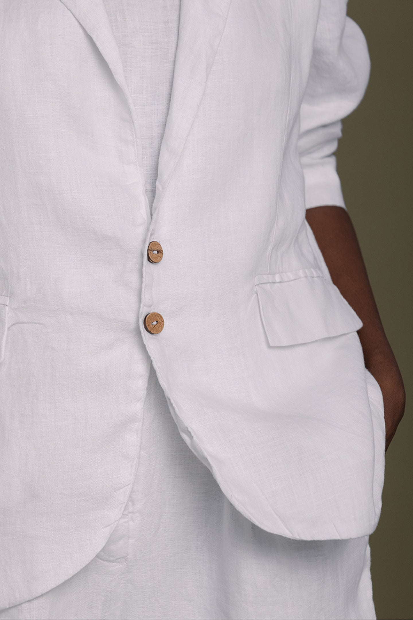 Hemp Three Piece Set in White 100% Hemp